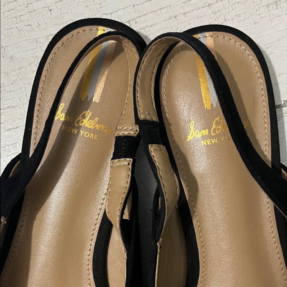 Sam Edelman Connell Black Slingback Flats Size 7.5 - Picture 6 of 9
